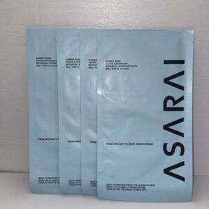 Asarai Sunset Soak - Hydrating Sheet Mask 4 Pack
